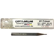 تصویر مته فرز انگشتی کارباید قطر 1 میلی متر اپتیمم 