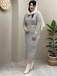 تصویر پیراهن بافت عسل کد : 6041 