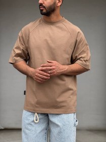 تصویر تیشرت اورسایز موکا 