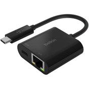 تصویر مبدل USB-C به Ethernet بلکین مدل INC001btBK 