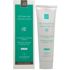 تصویر کرم آبرسان پوست چرب تگودر حجم 100 میلی لیتر Tegoder Oil Clean Line Purifying Cream - 100ml