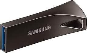 تصویر Samsung Bar Plus 128GB - 300MB/S USB 3.1 Flash Drive Titan Gray (MUF -128BE4/AM) Samsung BAR Plus 128GB - 300MB/s USB 3.1 Flash Drive Titan Gray (MUF-128BE4/AM)