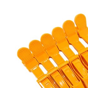 تصویر گیره تقسیم مو سوسماری بسته 6 عددی 