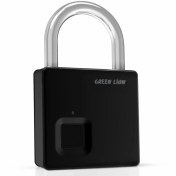 تصویر قفل اثر انگشتی گرین لاین مدل GNMINIFPPDLK Green Lion Fingerprint Padlock GNMINIFPPDLKBK