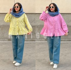 تصویر مانتو عروسکی گل گلی مدل یاس حانی 