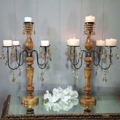 تصویر شمعدان رومیزی مدل ۵ شعله 