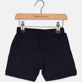 تصویر شلوارک برمودا با طرح FMNY برای پسران بچه، رنگ سرمه‌ای برند fred mello Baby Boys FMNY Print Drawstring Bermuda Short, Navy