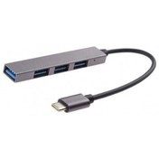 تصویر هاب 4 پورت Type-C مدل 9701 Type-C 4 port HUB 9701