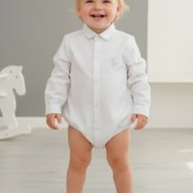 تصویر شومیز بادی پسرانه - ۹تا۱۲ ماه قد بادی ۴۰ ، پهنا ۲۸، آستین ۲۹ 