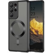 تصویر قاب گوشی سامسونگ مدل S21 Ultra با طراحی شارژ بی‌سیم 