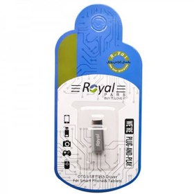 تصویر مبدل MicroUSB به Type-c مدل رویال OT06 royal micro to type-c otg convertor