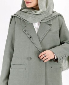 تصویر کت گاباردین سبز 