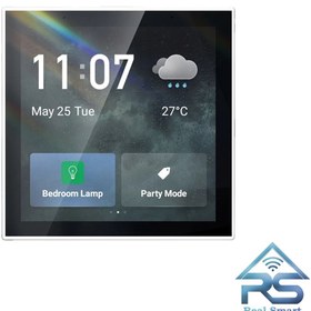 تصویر آمپلی فایر و تاچ پنل و هاب زیگبی 4inch touch panel and wall background music player and zigbee hub