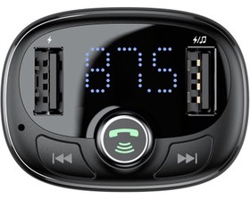 تصویر شارژر فندکی و پخش کننده بلوتوث بیسوس CCTM-B01 ا Baseus CCTM-B01 Car Charger With Bluetooth FM Transmitter Baseus CCTM-B01 Car Charger With Bluetooth FM Transmitter