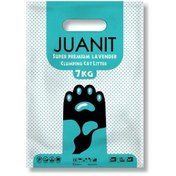 تصویر خاک گربه ژوانیت اسانس لوندر وزن ۷ کیلوگرم Juanit Cat Litter Lavender Scent