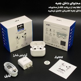 تصویر هندزفری بلوتوثی نیا مدل RS-320 سفید ایرپاد بی سیم نیا مدل RS-320