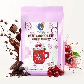 تصویر هات چاکلت آلبالویی 