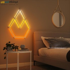 تصویر پنل روشنایی خطی هوشمند 9 تکه نانولیف Nanoleaf Lines 60 Degrees Starter Kit (9 Lines) 