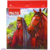 تصویر مداد رنگی 48 رنگ فکتیس Factis factis 48 color pencil