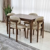 تصویر ست صندلی و میز نهارخوری مدل السا 