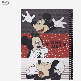 تصویر دفتر لانگو سری میکی موس 100 برگ وزیری جلد سخت کد CH810 