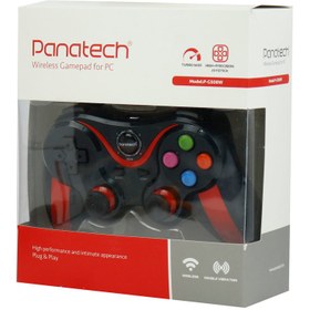 تصویر دسته بازی تک شوک دار وایرلس پاناتک مدل P-G508W ا Gamepad Panatech P-G508W Wireless Gamepad Panatech P-G508W Wireless