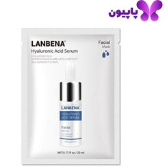 تصویر ماسک صورت ورقه هیالورونیک اسید لانبنا دیجی فردا LANBENA