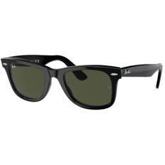 تصویر Ray-Ban RB 2140 901 50-22 عینک آفتابی Unisex Wayfarer قاب استات سیاه شیشه سبز Ray-Ban Rb 2140 901 50-22 Unisex Güneş Gözlüğü Wayfarer Siyah Asetat Çerçeve Yeşil Cam