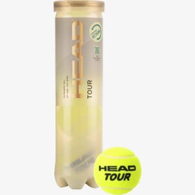 تصویر توپ تنیس هد مدل تور TOUR - قوطی 4 عددی HEAD TOUR TENNIS BALL | 570704 | 570703