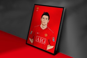 تصویر تابلو دیواری کریستیانو رونالدو منچستر - 20*20 / 8mm cristiano ronaldo poster