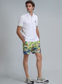 تصویر مایو یا شورت شنا مردانه لوفیان اورجینال مردانه زرد Lufian 111220100 