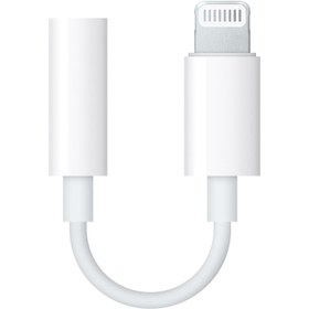 تصویر تبدیل لایتنینگ به جک ۳.۵ اپل Apple Jack3.5 to Lightning Adapter - گارانتی ۶ ماهه اورجیلند 