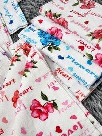 تصویر حوله دستی چاپی ۴۰در۴۰ 