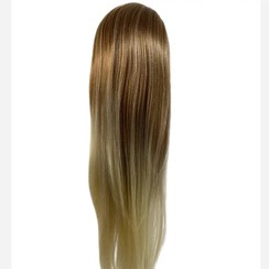 تصویر کله مانکن شینیون و بافت آمبره - مشکی / نسکافه ای 