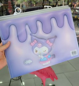 تصویر پوشه فانتزی طلقی زیپ دار 