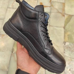 تصویر نیم بوت اسپورت مردانه چرم طبیعی تبریز کد 2108 