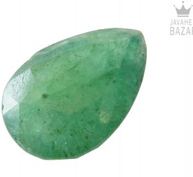 تصویر نگین زمرد طرح اشکی کد 52374 