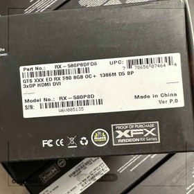 تصویر کارت گرافیک ایکس Xfx rx580 GTS XXX ED RX 580 8GB OC + 1386M D5 BP 