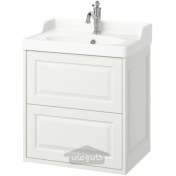 تصویر روشویی با کشو/روشویی/شیر آب ایکیا مدل IKEA TÄNNFORSEN / RUTSJÖN رنگ سفید تحویل 29 روزه IKEA TÄNNFORSEN / RUTSJÖN Wash-stnd w drawers/wash-basin/tap