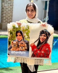 تصویر چاپ عکس روی فرش سایز 