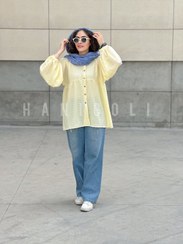 تصویر مانتو عروسکی جلو باز مدل لیموناد حانی 