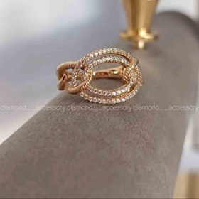 تصویر انگشتر بیضی نگینی 