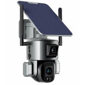 تصویر دوربین چرخشی خورشیدی دو لنز سیمکارتی 10X SIM card solar rotating camera