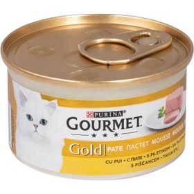 تصویر کنسرو گربه گورمت گلد طعم مرغ مدل کیکی 85 گرم ( آلمانی ) Gourmet Gold Savoury Cake Chicken 85g