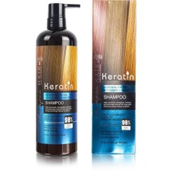 تصویر شامپو مو کراتین مناسب موهای آسیب دیده و ضعیف حجم 900 میل HAIR SHAMPOO KERATIN 98% 900 ML