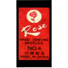 تصویر سوزن خیاطی دستی مدل رز Rose سایز 4 بسته 20 عددی 