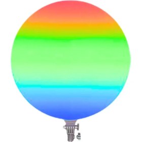 تصویر پنل دایره‌ای نور RGB مدل GS-330 (دارای پایه) 