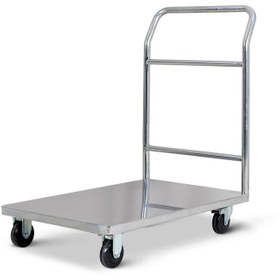 تصویر ترولی حمل بار اتاق تمیز استیل - کد -MHT910 - 60*90 cleanroom Stainless steel cart