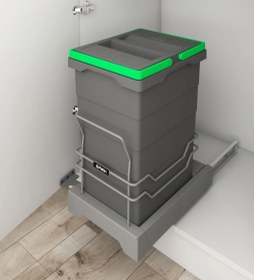 تصویر سطل زباله پلاتین مدل 3614 ظرفیت ۴۰ لیتر 