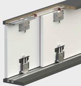 تصویر مکانیزم درب کمد ریلی Multiline 10 آلباتور (تنظیم‌پذیر با ظرفیت ۵۰ کیلوگرم و آرام‌بند دوجهته) 